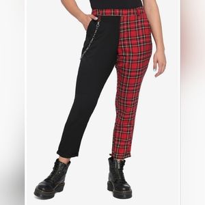 Hot Topic Split Leg Plaid Pants